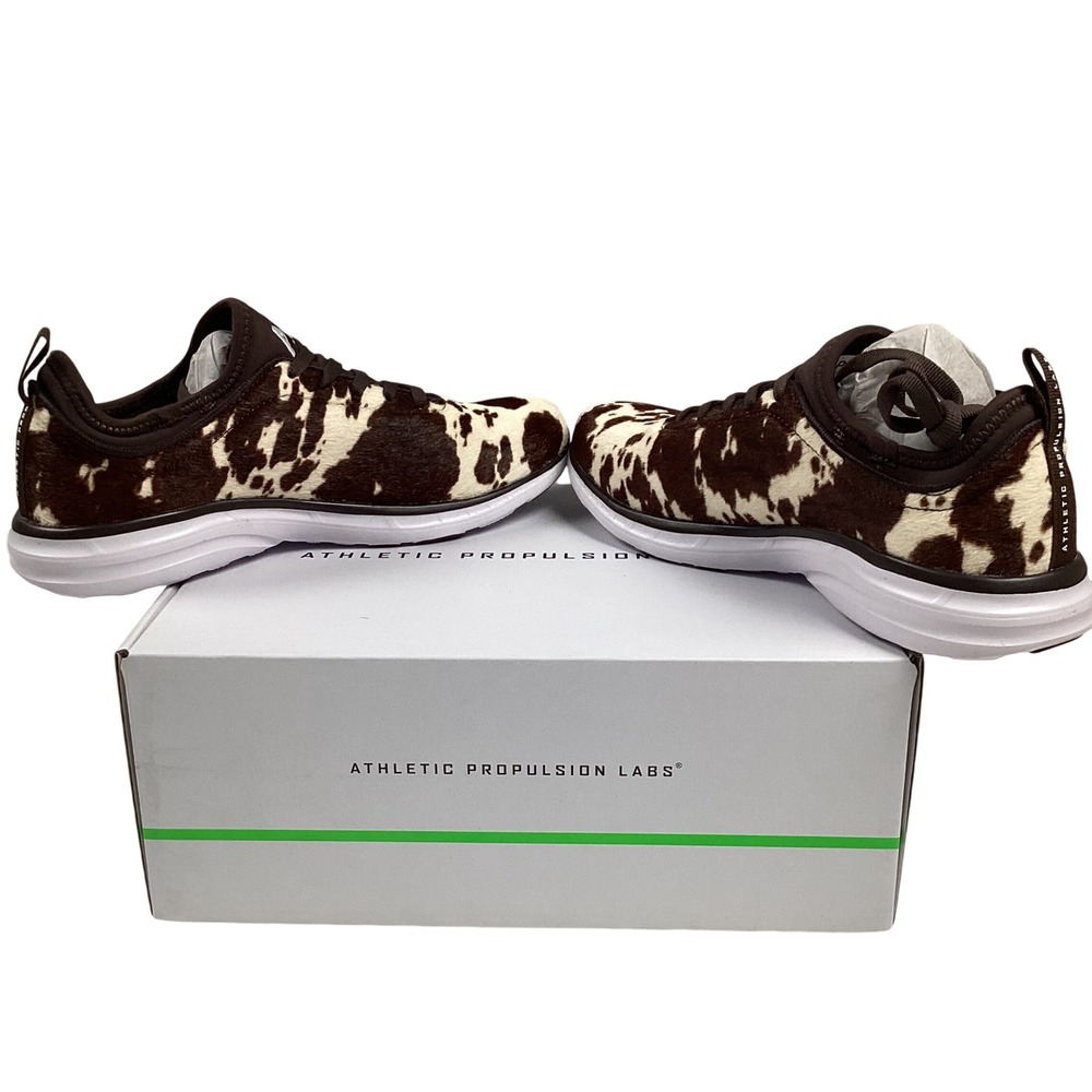 APL Athletic Propulsion Labs Women's Iconic Phantom Cow Print Sneakers Size 7.5 - Picture 7 of 7